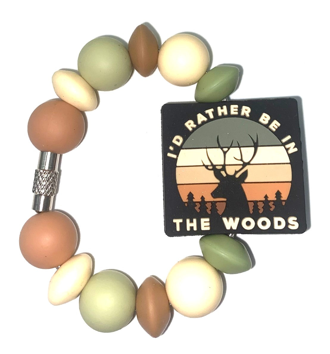 I'd Rather Be In The Woods Deer Stanley Tumbler Cup Handle Charm
