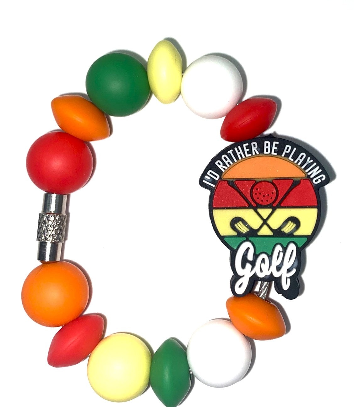 I'd Rather Be Playing Golf Stanley Tumbler Cup Handle Charm