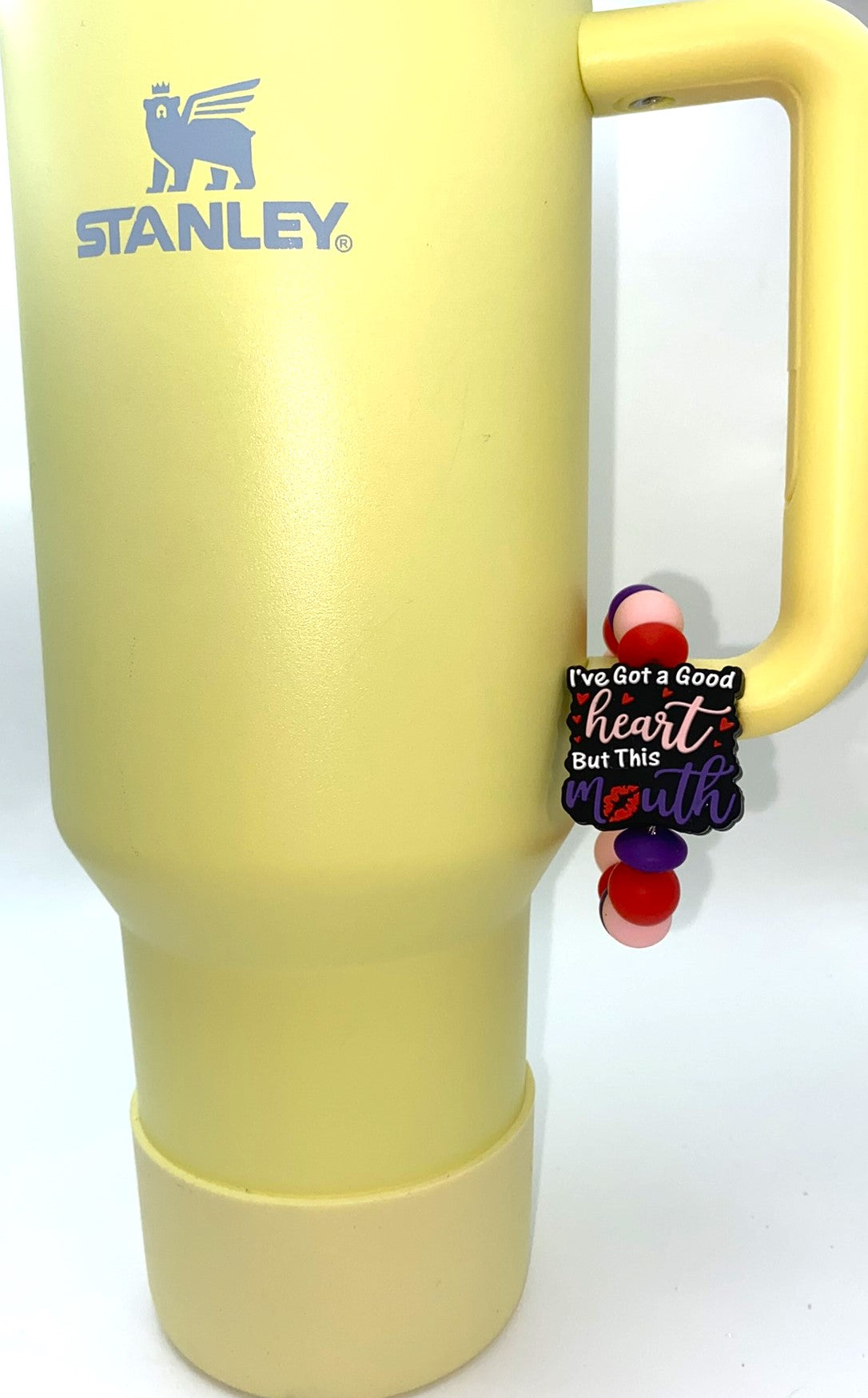 I've Got A Good Heart But This Mouth Funny Stanley Tumbler Cup Handle Charm