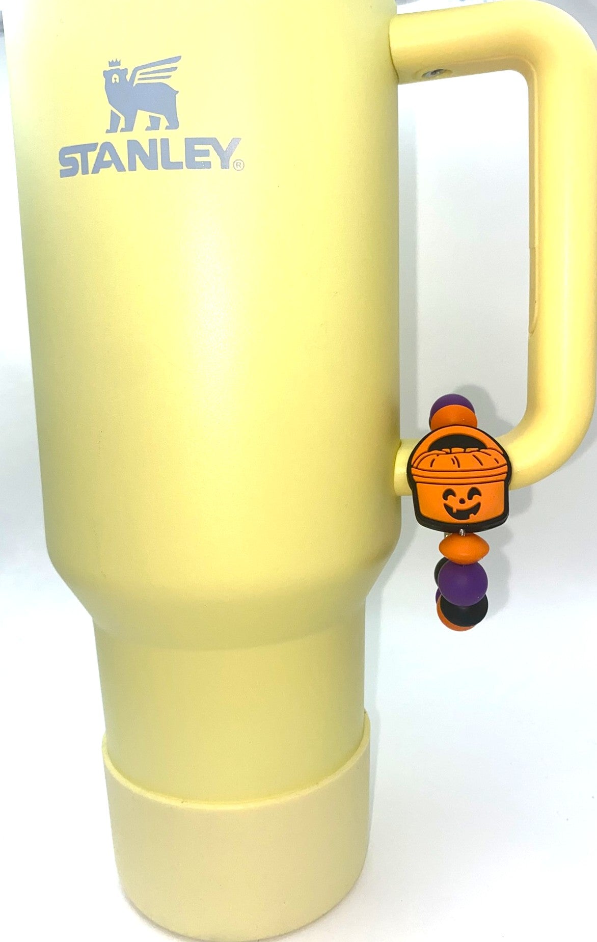 Jack O Lantern Trick Or Treat Bucket Halloween Stanley Tumbler Cup Handle Charm