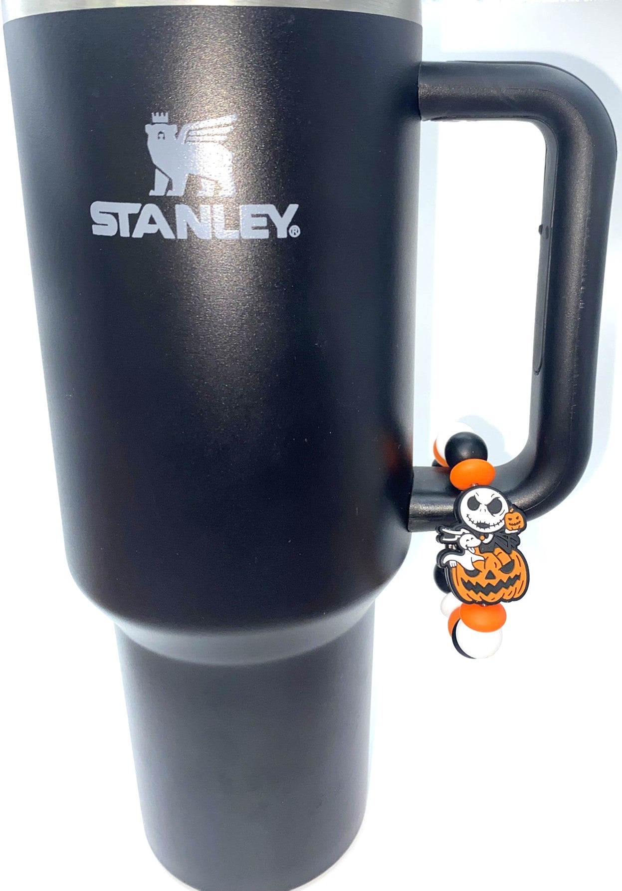 Jack & Dog In Pumpkin Nightmare Christmas Halloween Stanley Tumbler Cup Handle Charm