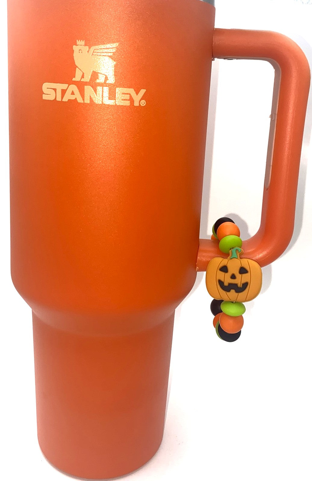 Jack O Lantern Pumpkin Halloween Stanley Tumbler Cup Handle Charm