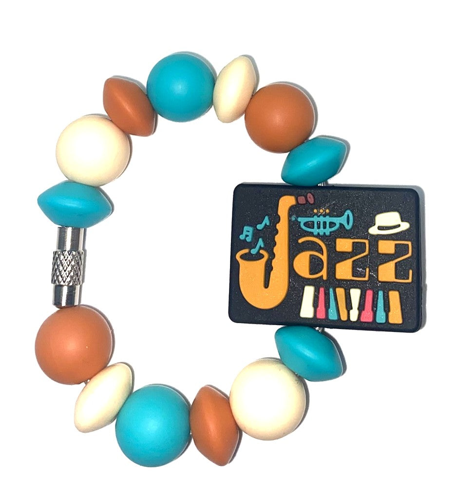Jazz Music Saxophone Trumpet Piano Stanley Tumbler Cup Handle Charm