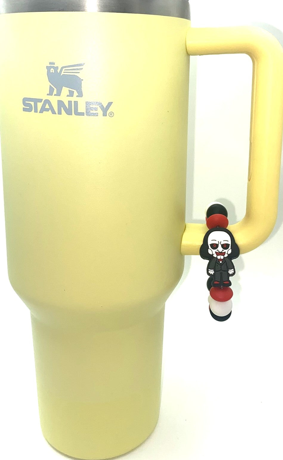 Jigsaw Billy Saw Horror Villain Stanley Tumbler Cup Handle Charm