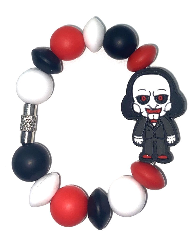 Jigsaw Billy Saw Horror Villain Stanley Tumbler Cup Handle Charm