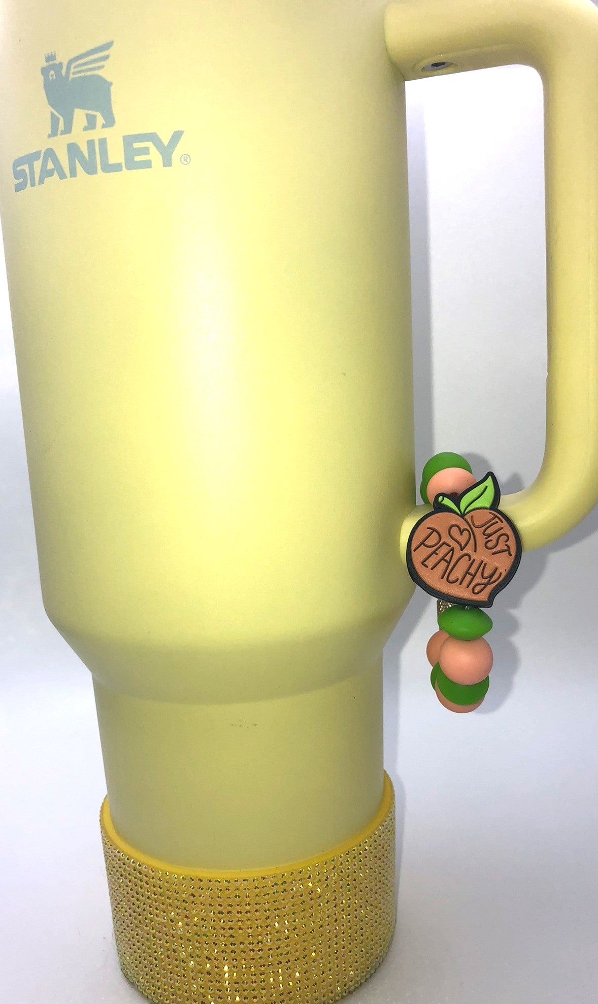 Just Peachy Peach Fruit Stanley Tumbler Cup Handle Charm