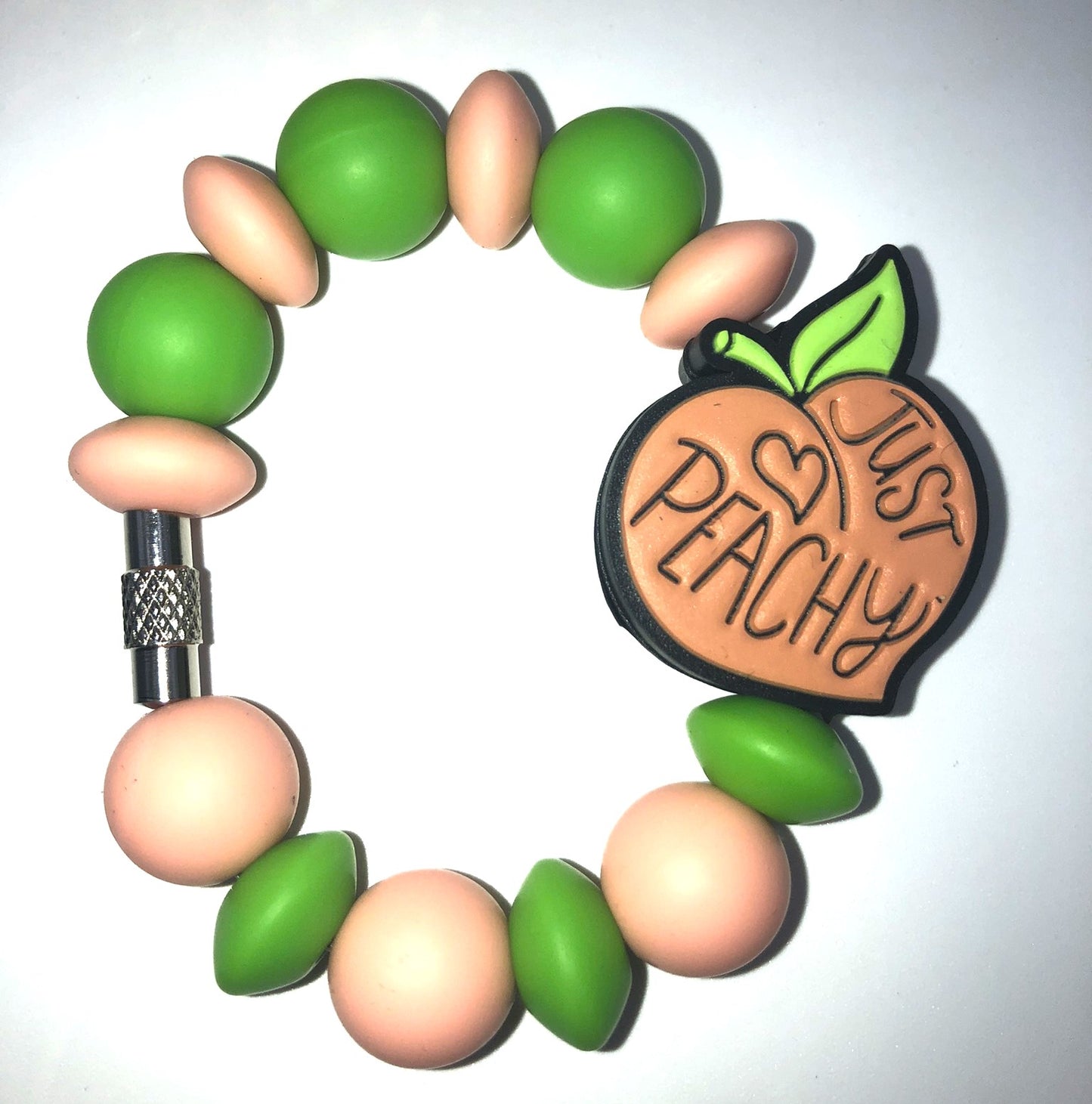 Just Peachy Peach Fruit Stanley Tumbler Cup Handle Charm