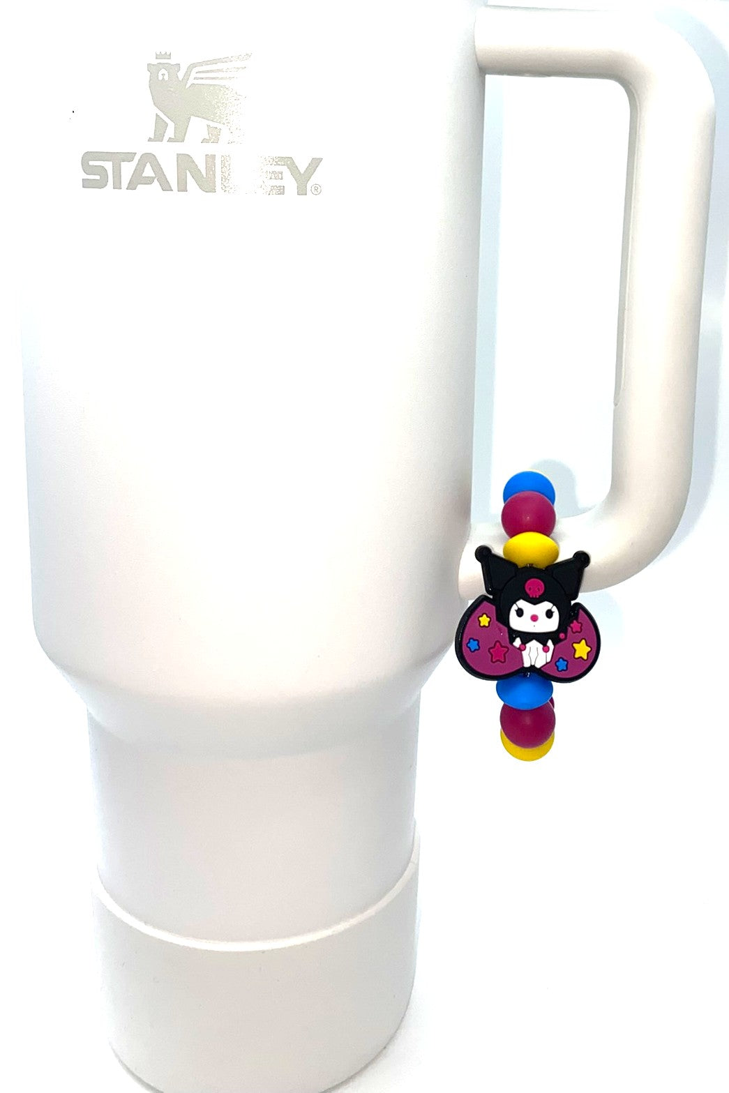 Cute Kitty Jester White Rabbit In Broken Egg Stanley Cup Tumbler Handle Charm