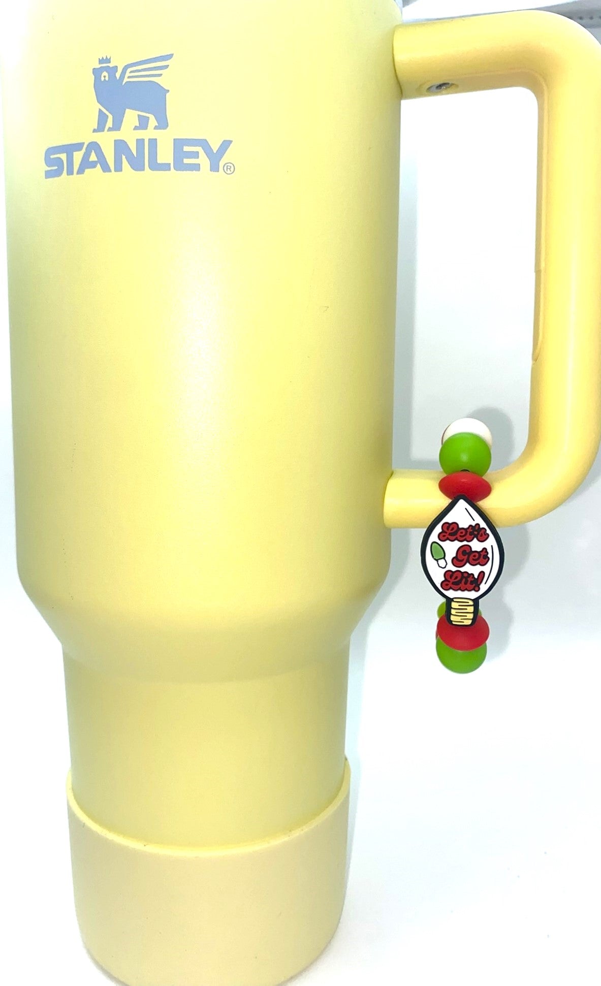 Let's Get Lit Funny Christmas Stanley Tumbler Cup Handle Charm