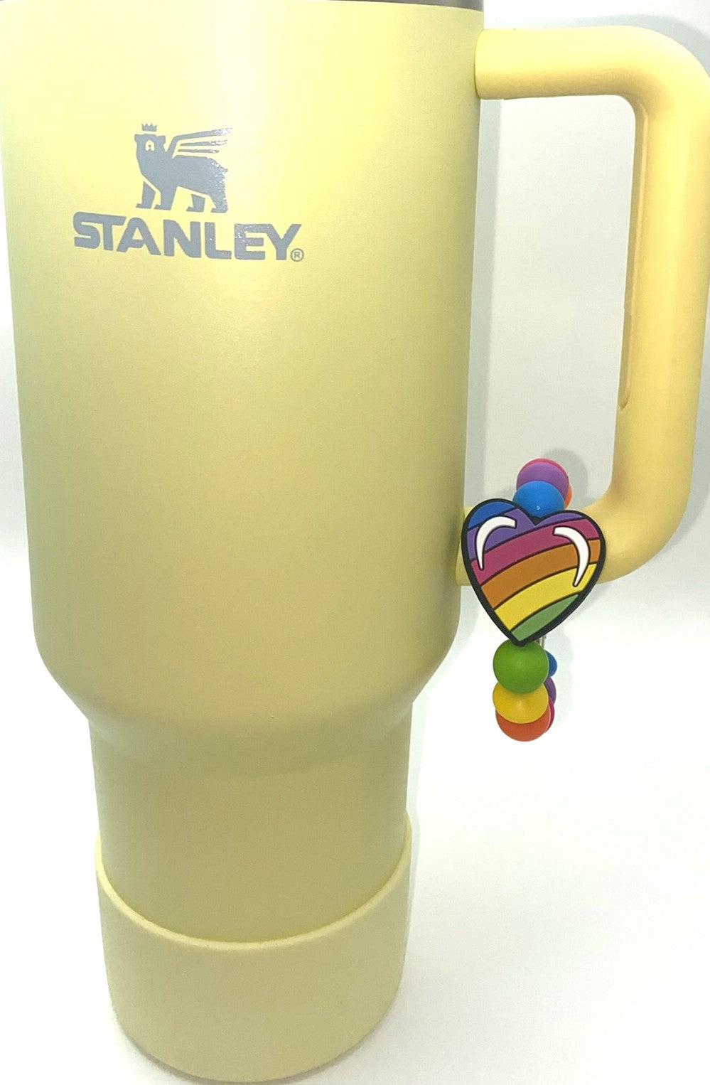 Colorful Heart LF Stanley Tumbler Cup Handle Charm