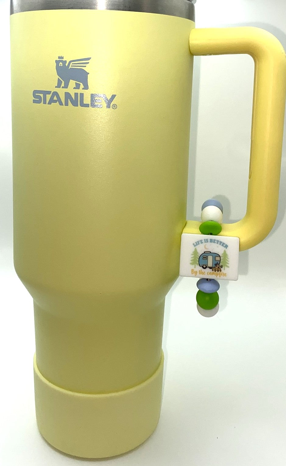 Life Is Better By The Campfire Camper Stanley Tumbler Cup Handle Charm