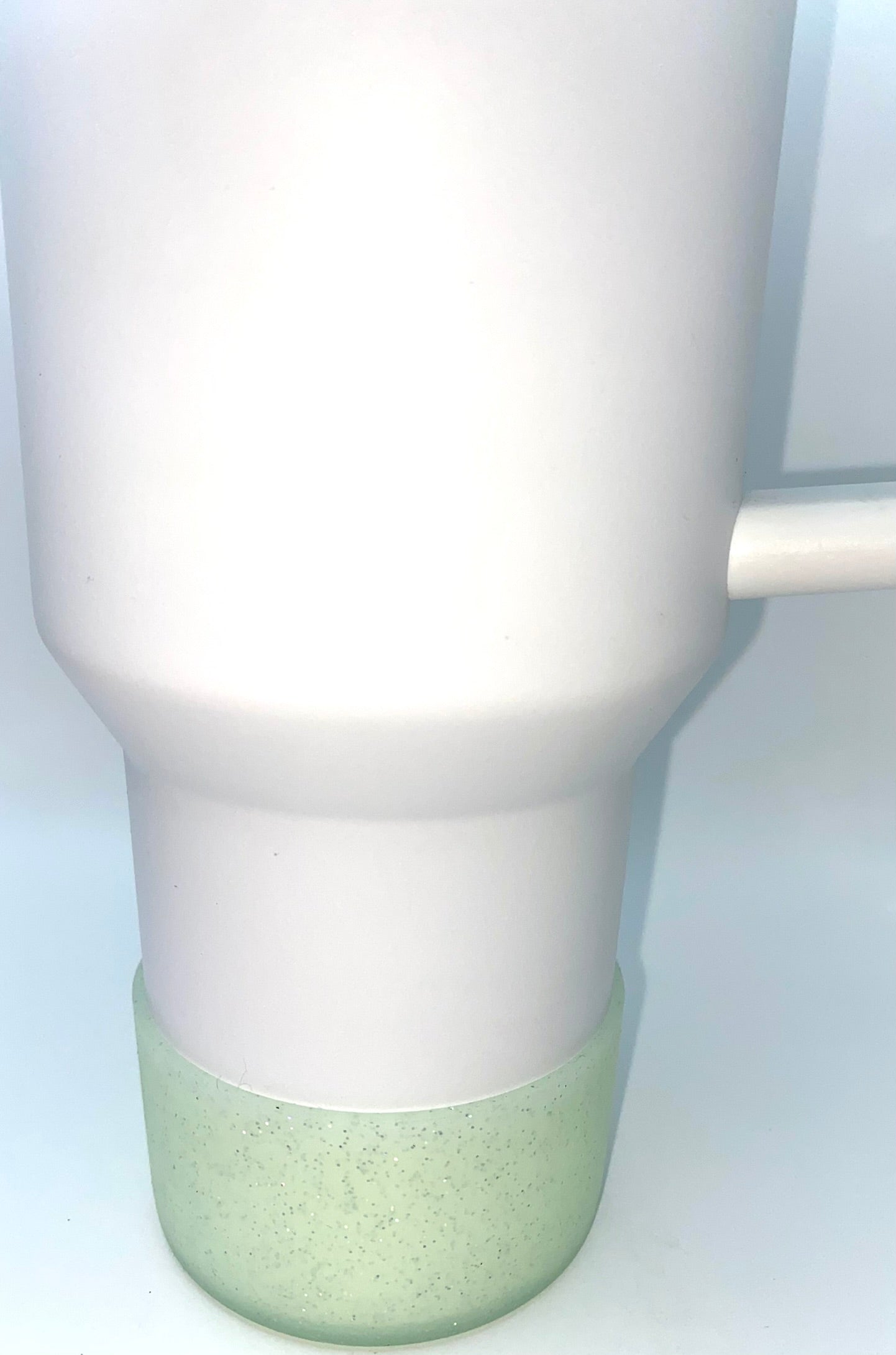 Glitter Light Green Translucent Stanley Tumbler Boot Sleeve #39