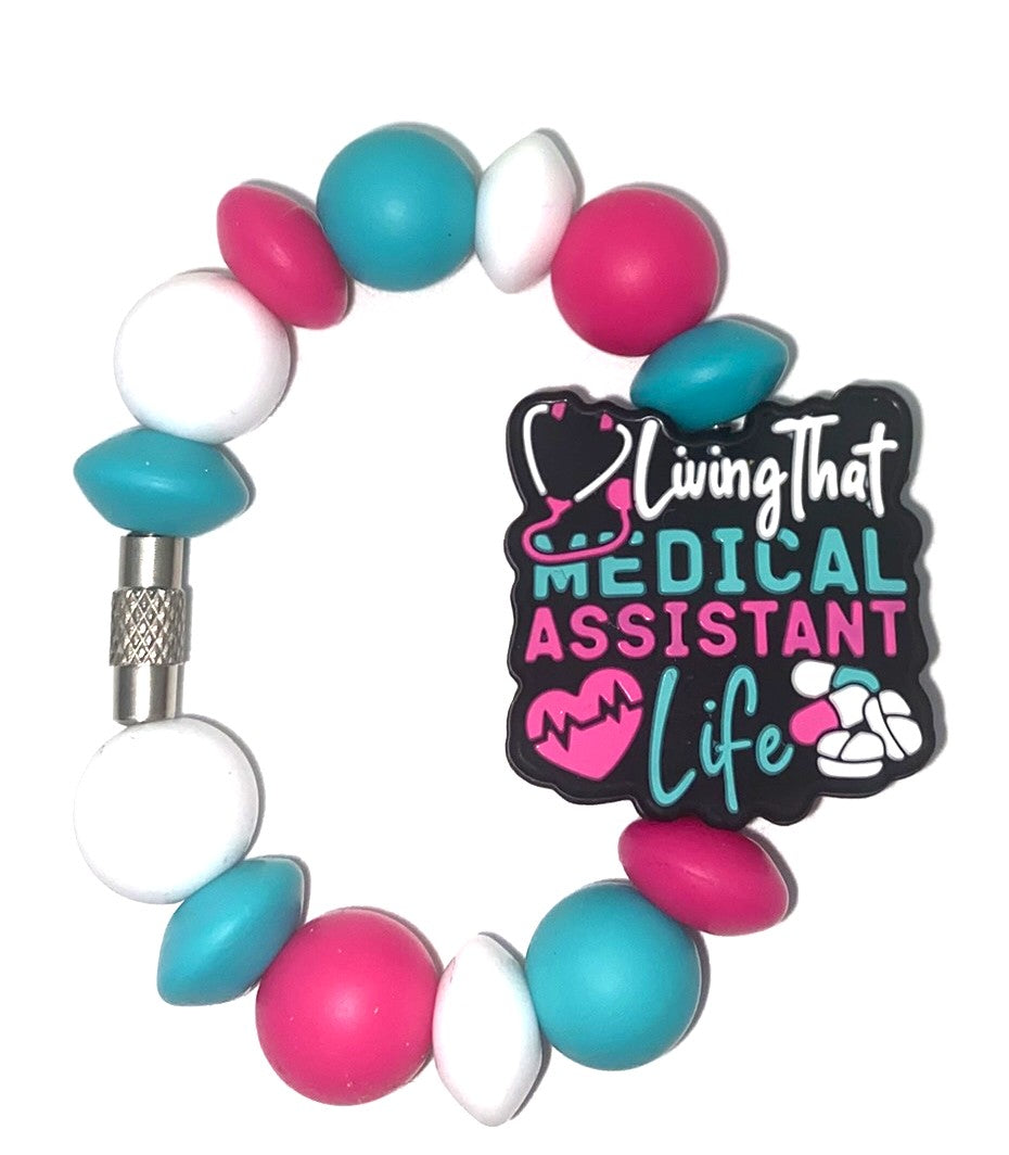 Living That Medical Assistant Life Stanley Tumbler Cup Handle Charm
