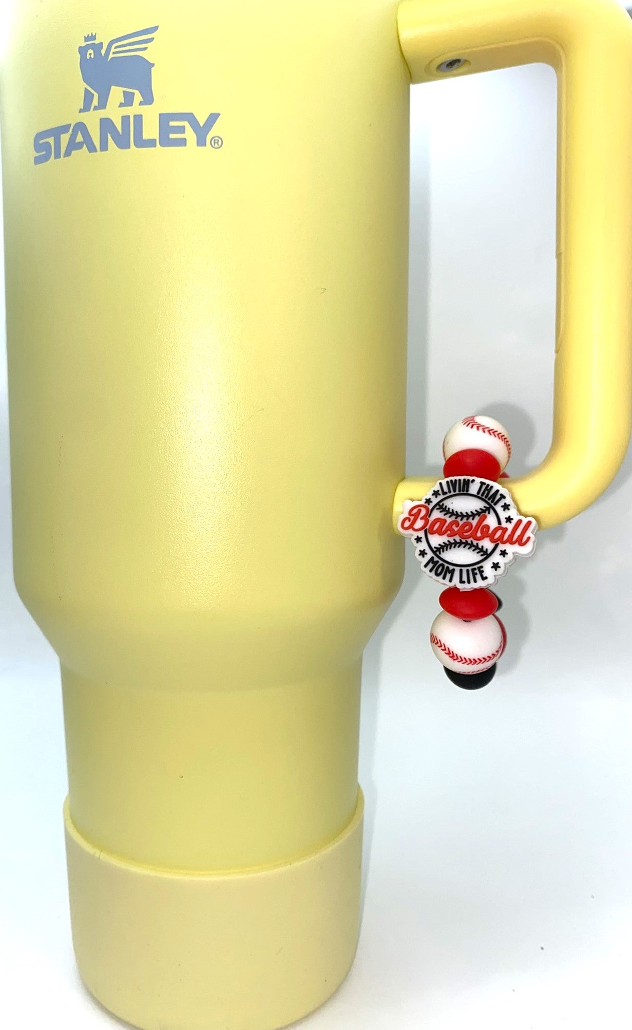 Livin' That Baseball Mom Life Stanley Tumbler Cup Handle Charm
