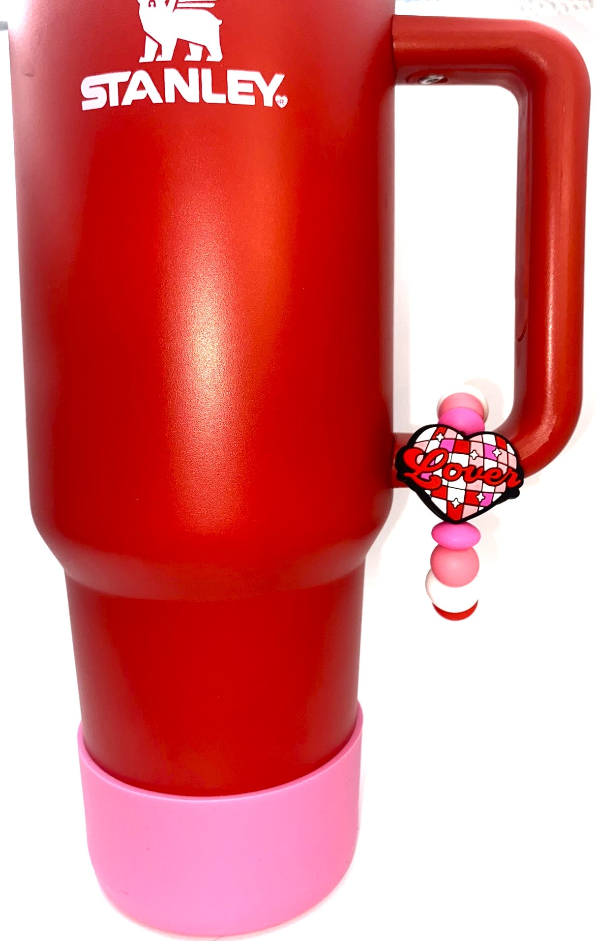 Lover Heart Disco Ball Tumbler Stanley Tumbler Cup Handle Charm
