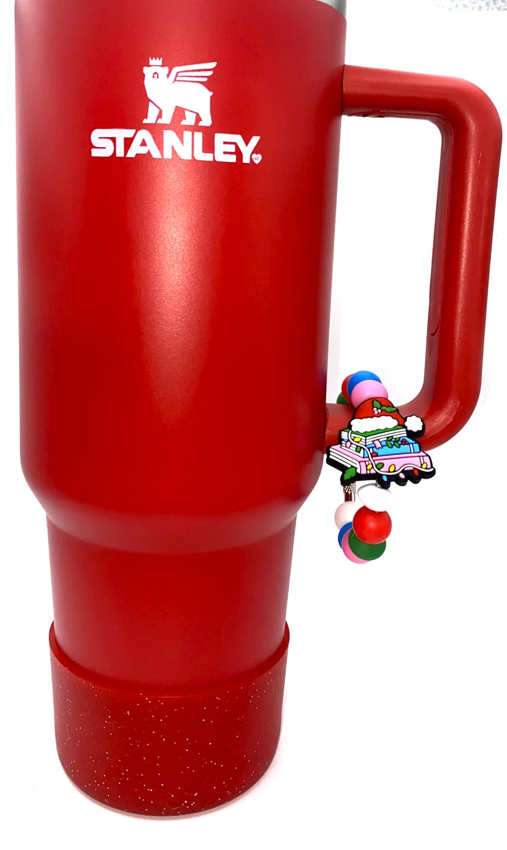 Merry Stories Books Christmas Tree Stanley Tumbler Cup Handle Charm