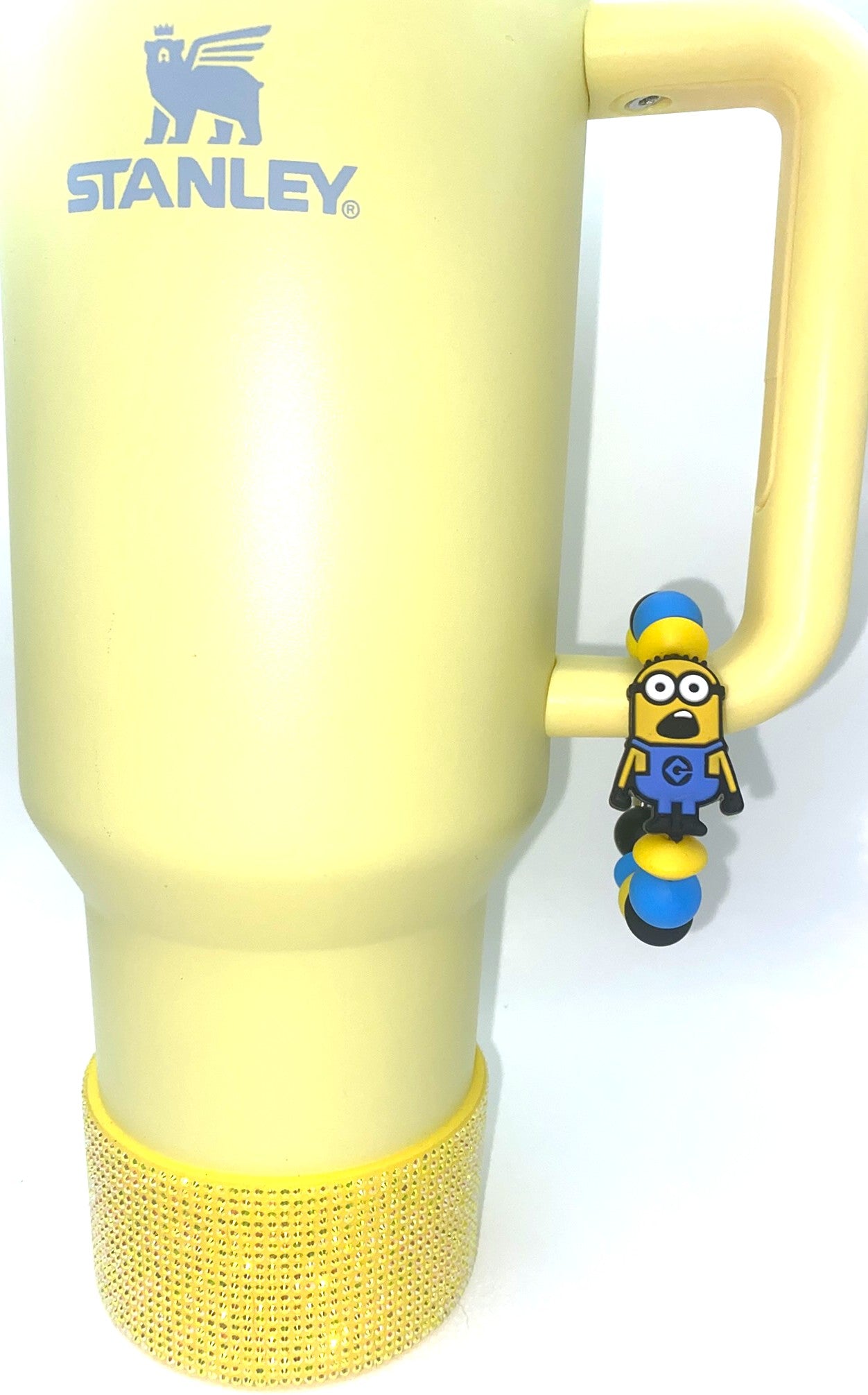 Funny Yellow Banana Henchman In Overalls Stanley Tumbler Cup Handle Charm