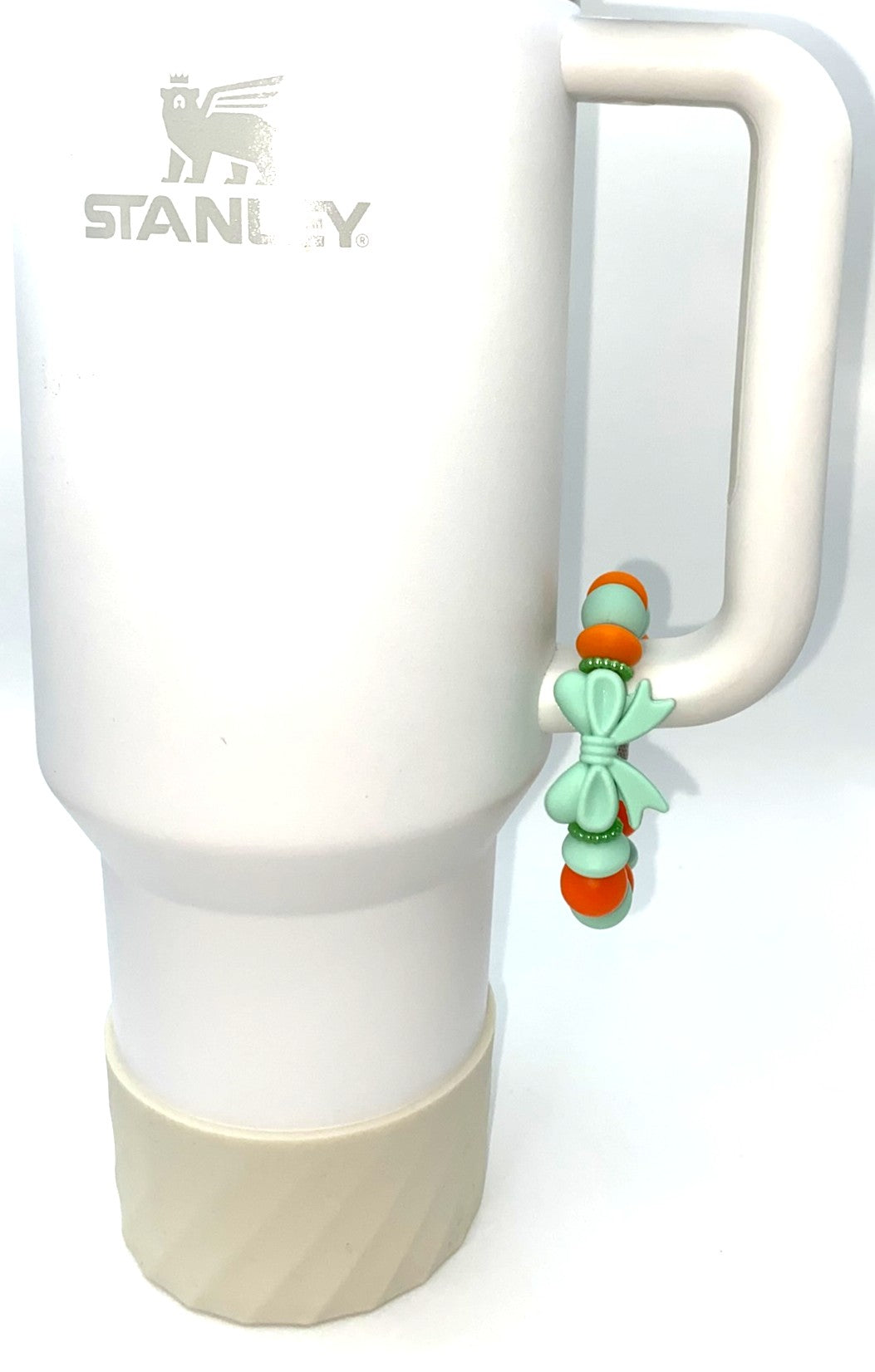 Mint Coquette Bow Stanley Tumbler Cup Handle Charm
