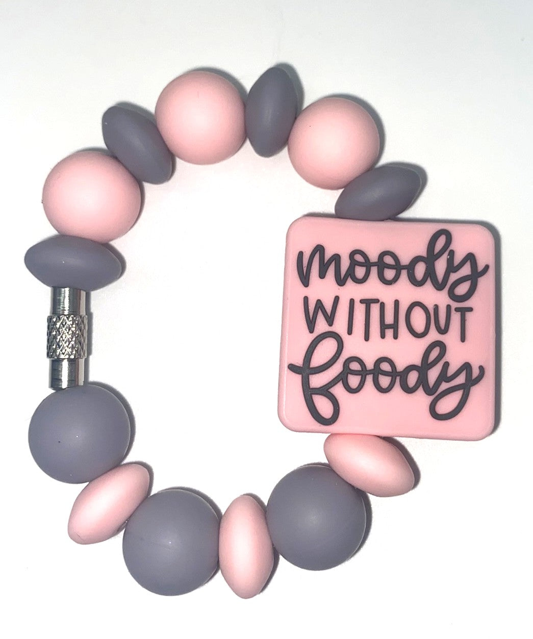 Moody Without Foody Funny Stanley Tumbler Cup Handle Charm