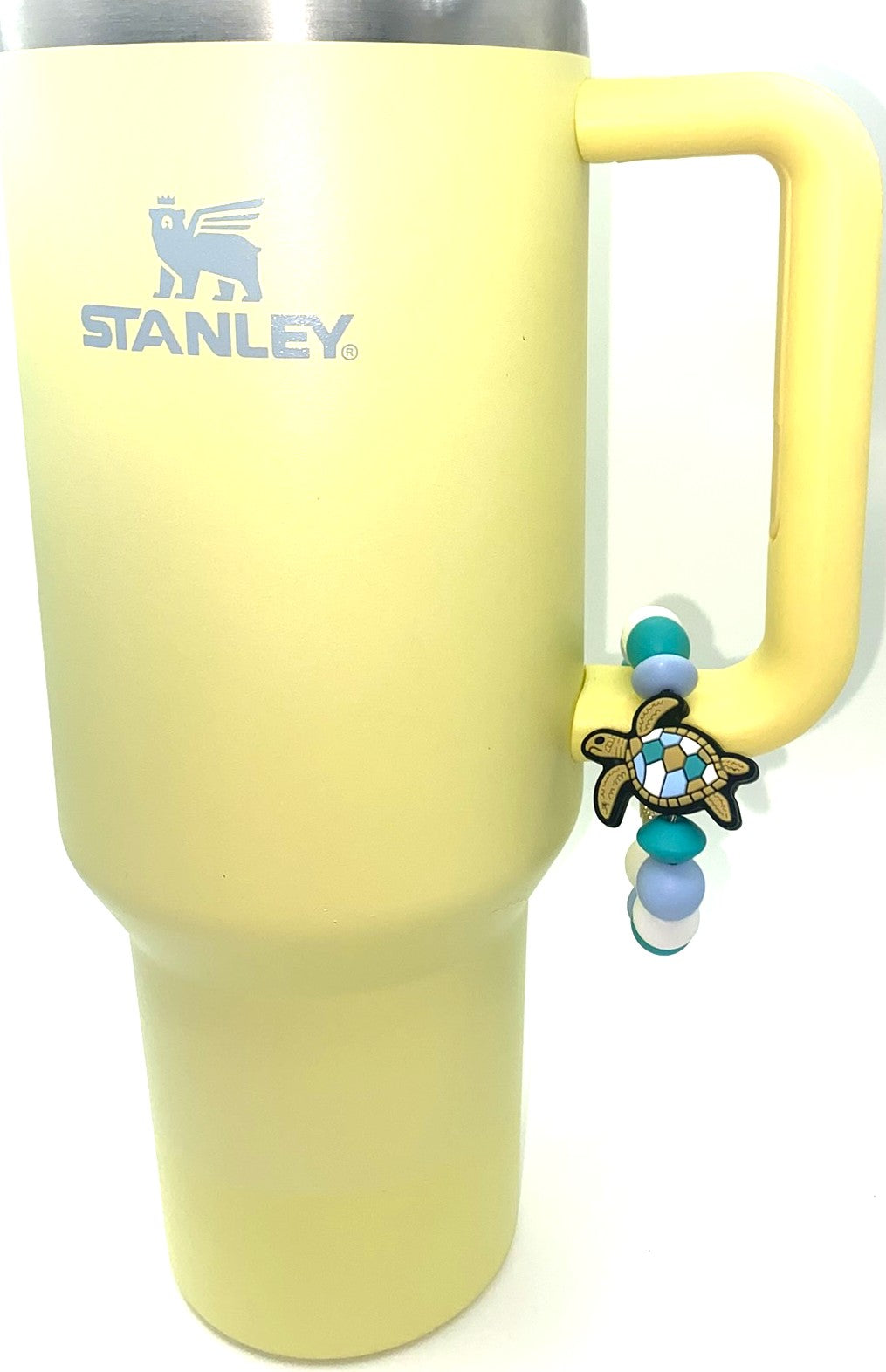 Mosaic Sea Turtle Stanley Tumbler Cup Handle Charm