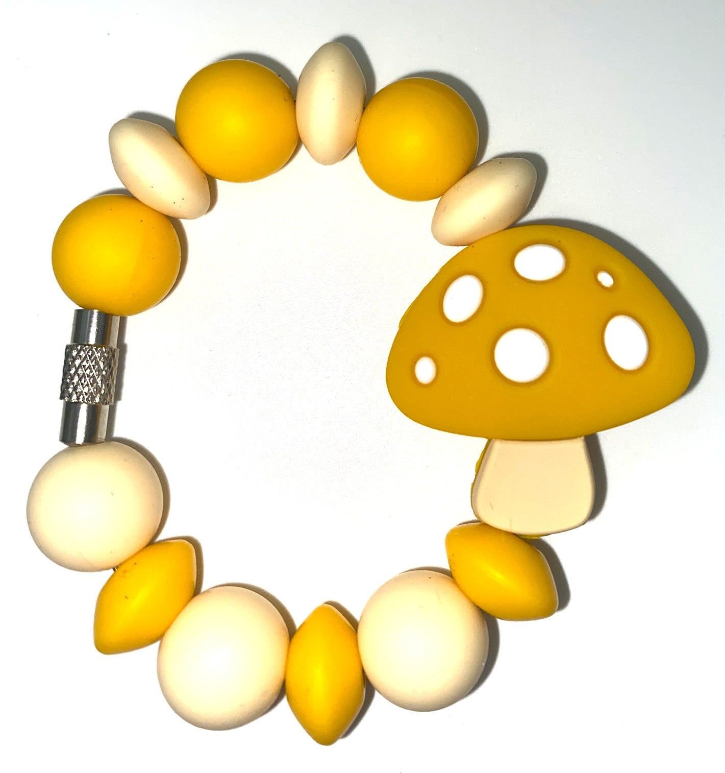 Mustard Yellow Mushroom Stanley Tumbler Cup Handle Charm