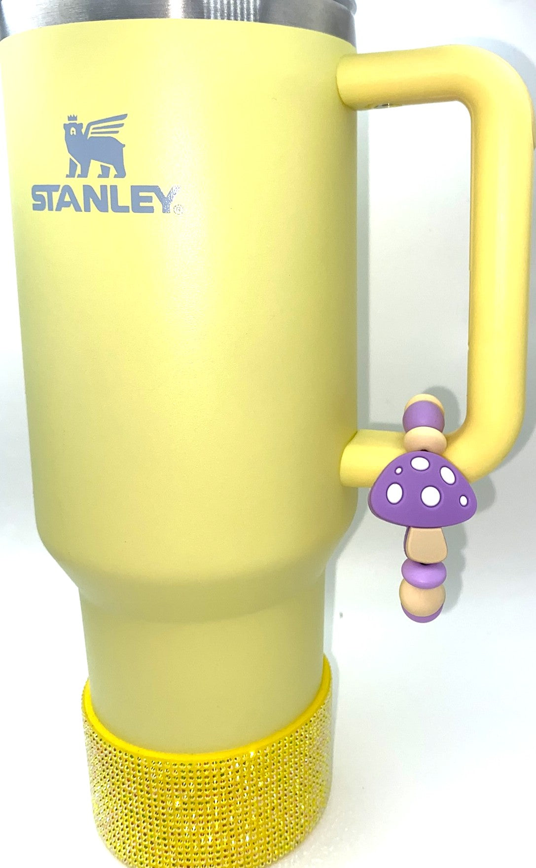 Purple Mushroom Stanley Tumbler Cup Handle Charm