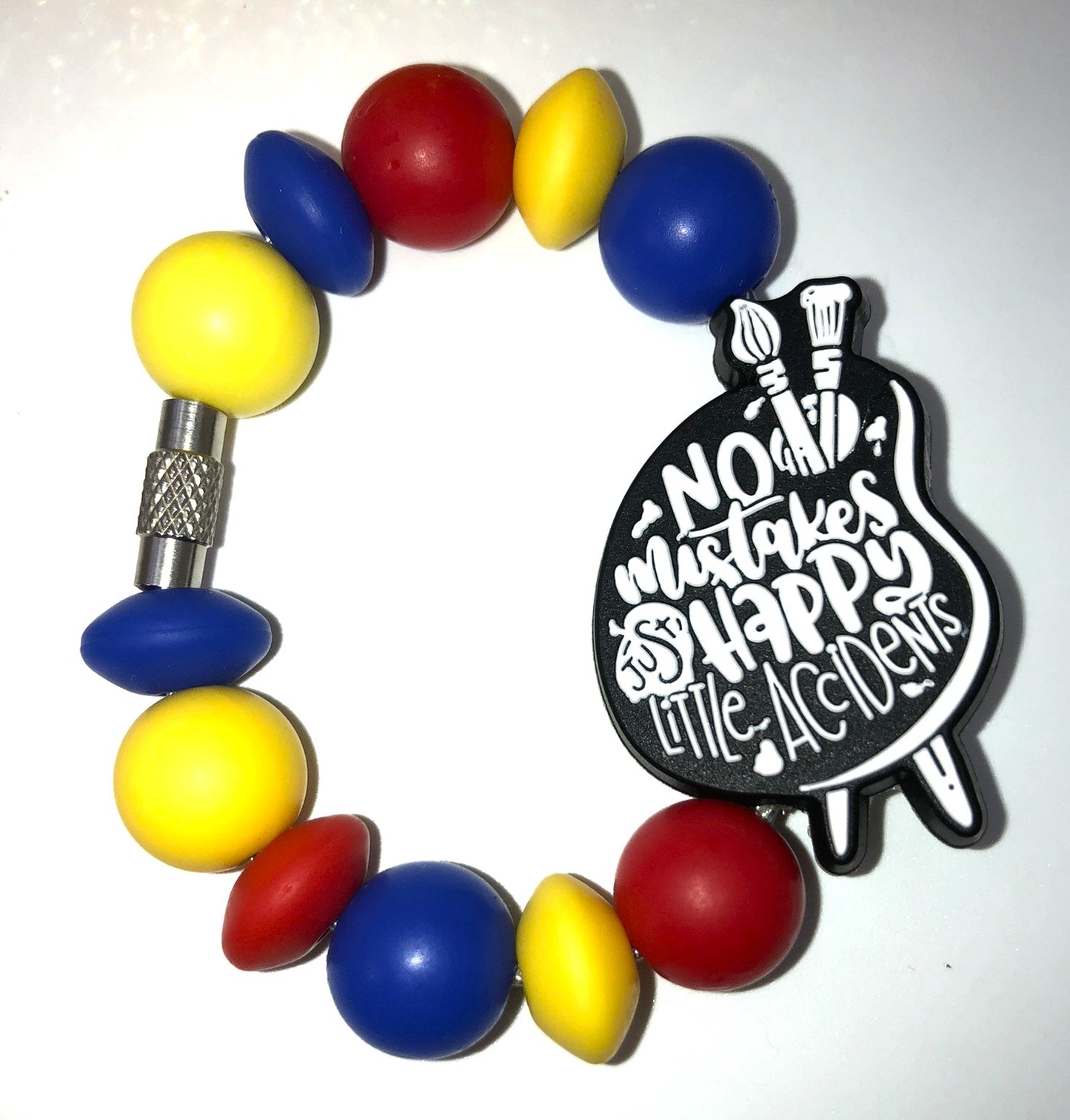 No Mistakes Just Happy Accidents Bob Ross Stanley Tumbler Cup Handle Charm