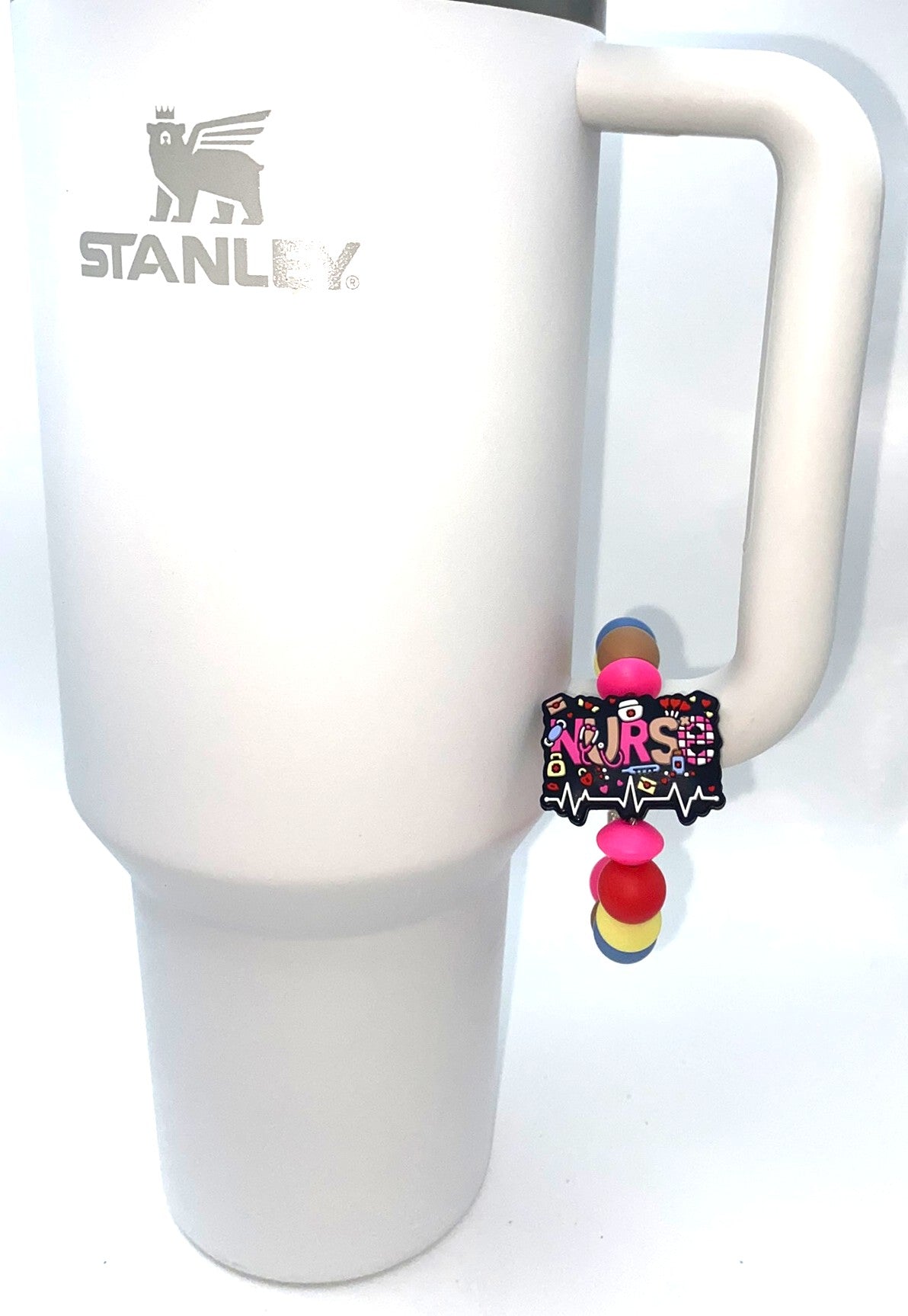 Nurse Heartbeat Stanley Tumbler Cup Handle Charm