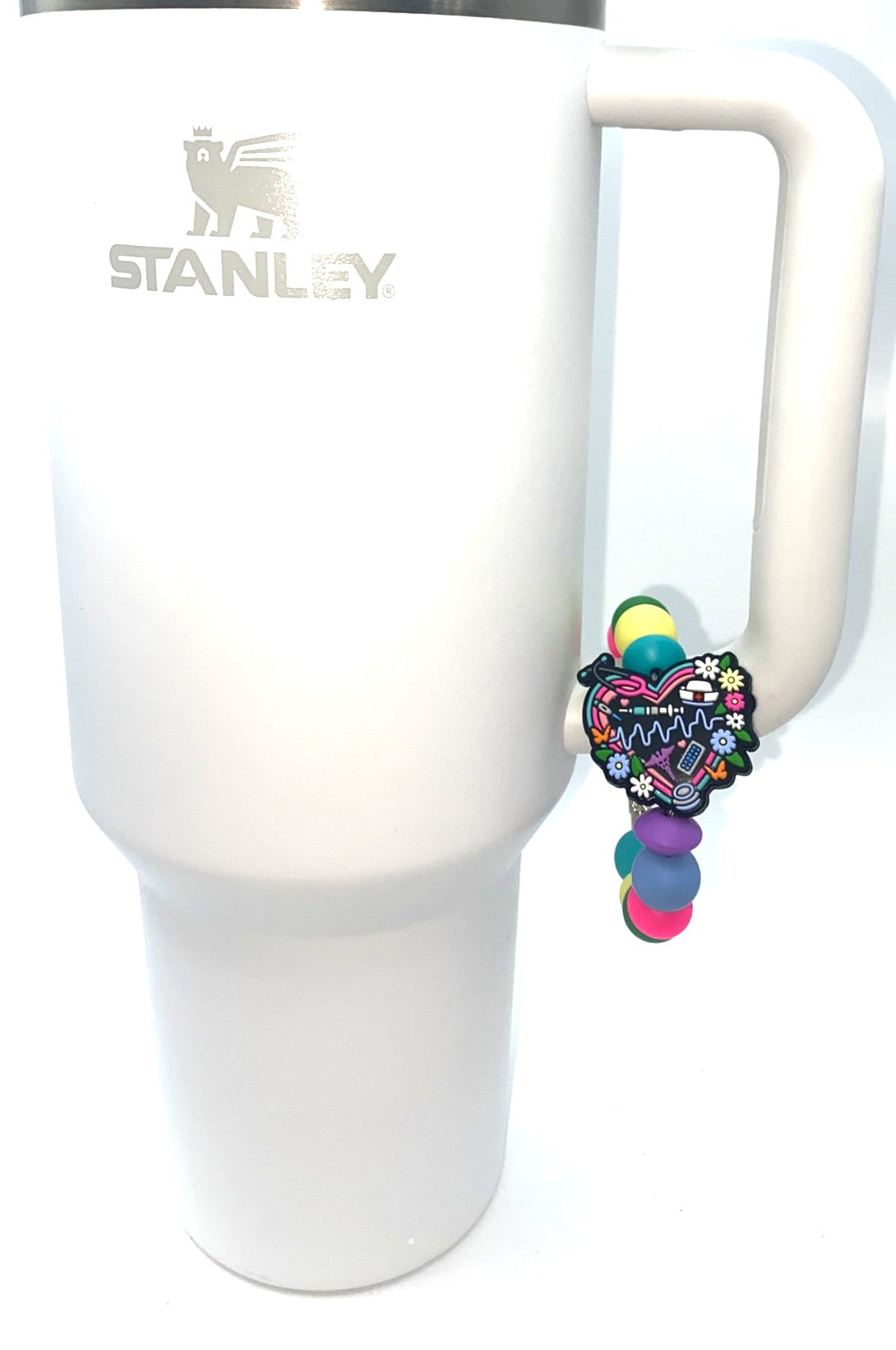 Nurse Supplies Heart Stanley Tumbler Cup Handle Charm