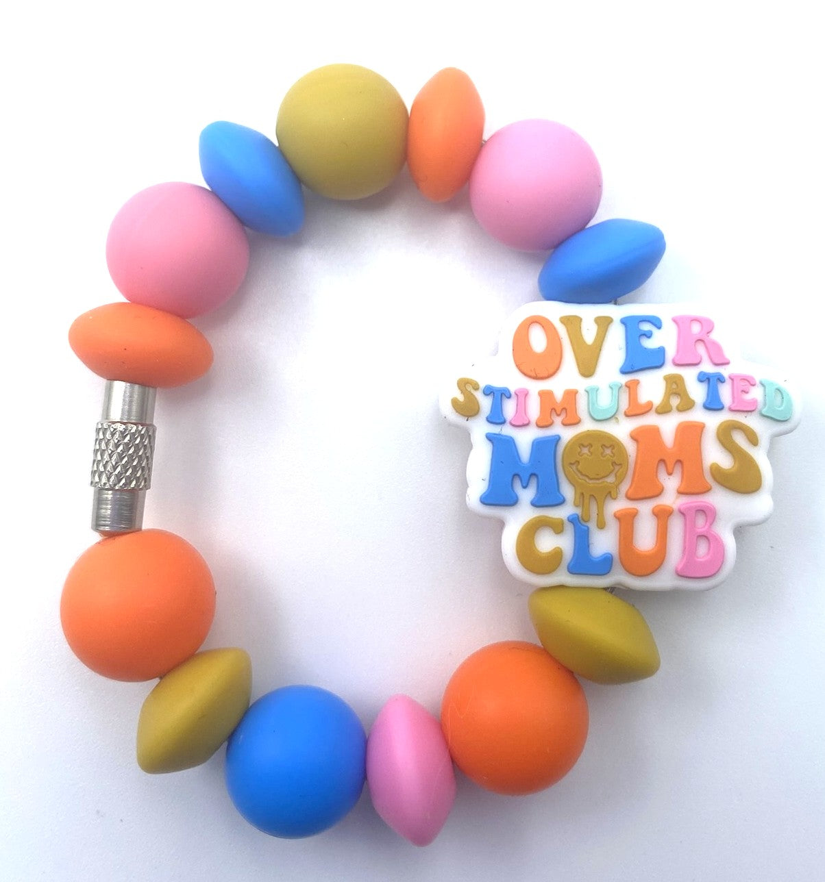 Over Stimulated Moms Club Stanley Tumbler Cup Handle Charm