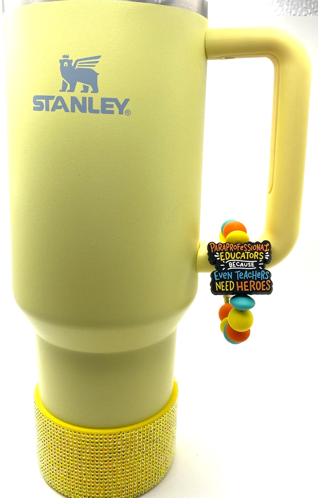 Paraprofessional Educators Because Even Teachers Need Heroes Stanley Tumbler Cup Handle Charm