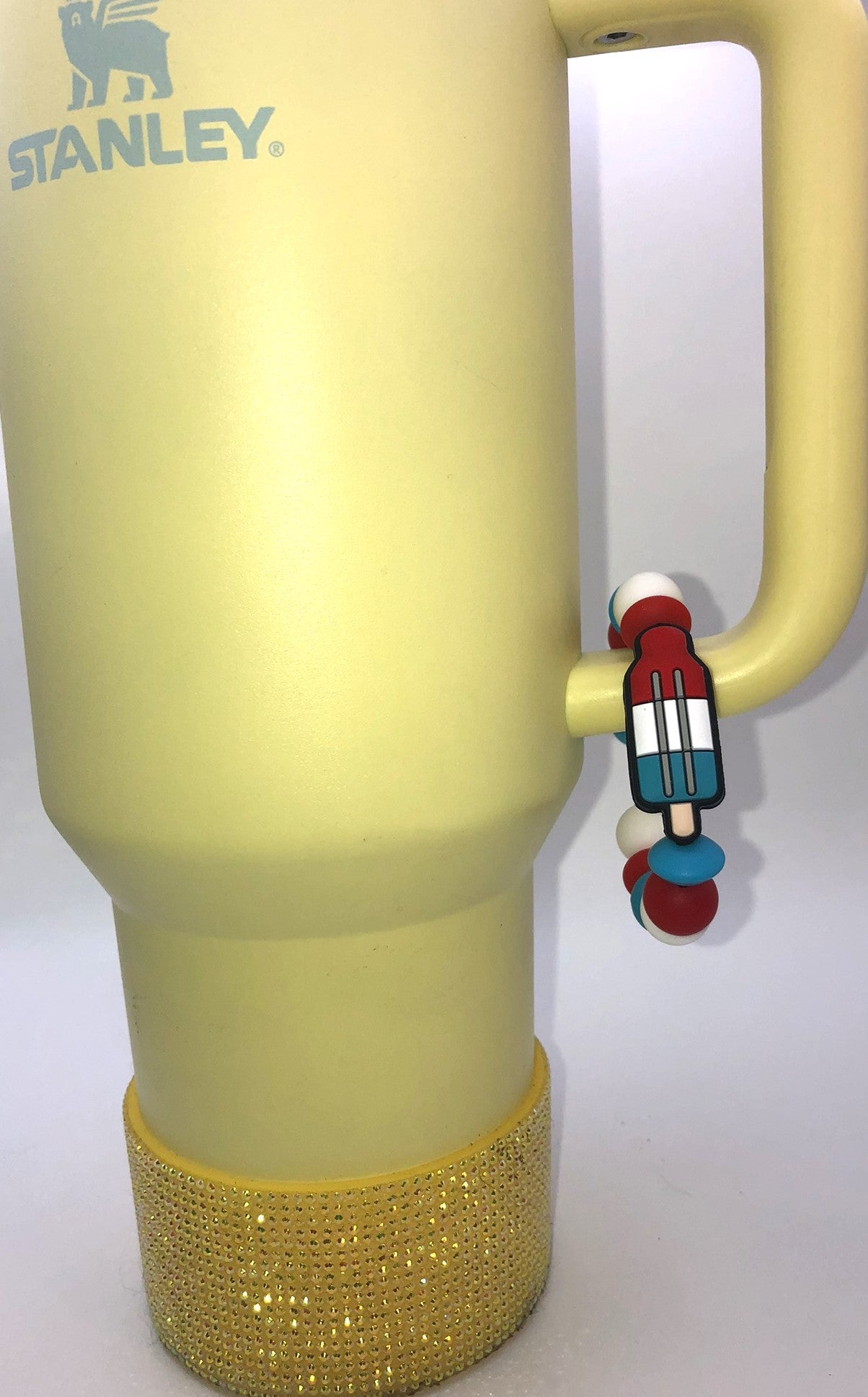 Patriotic Popsicle Bomb Pop Stanley Tumbler Cup Handle Charm