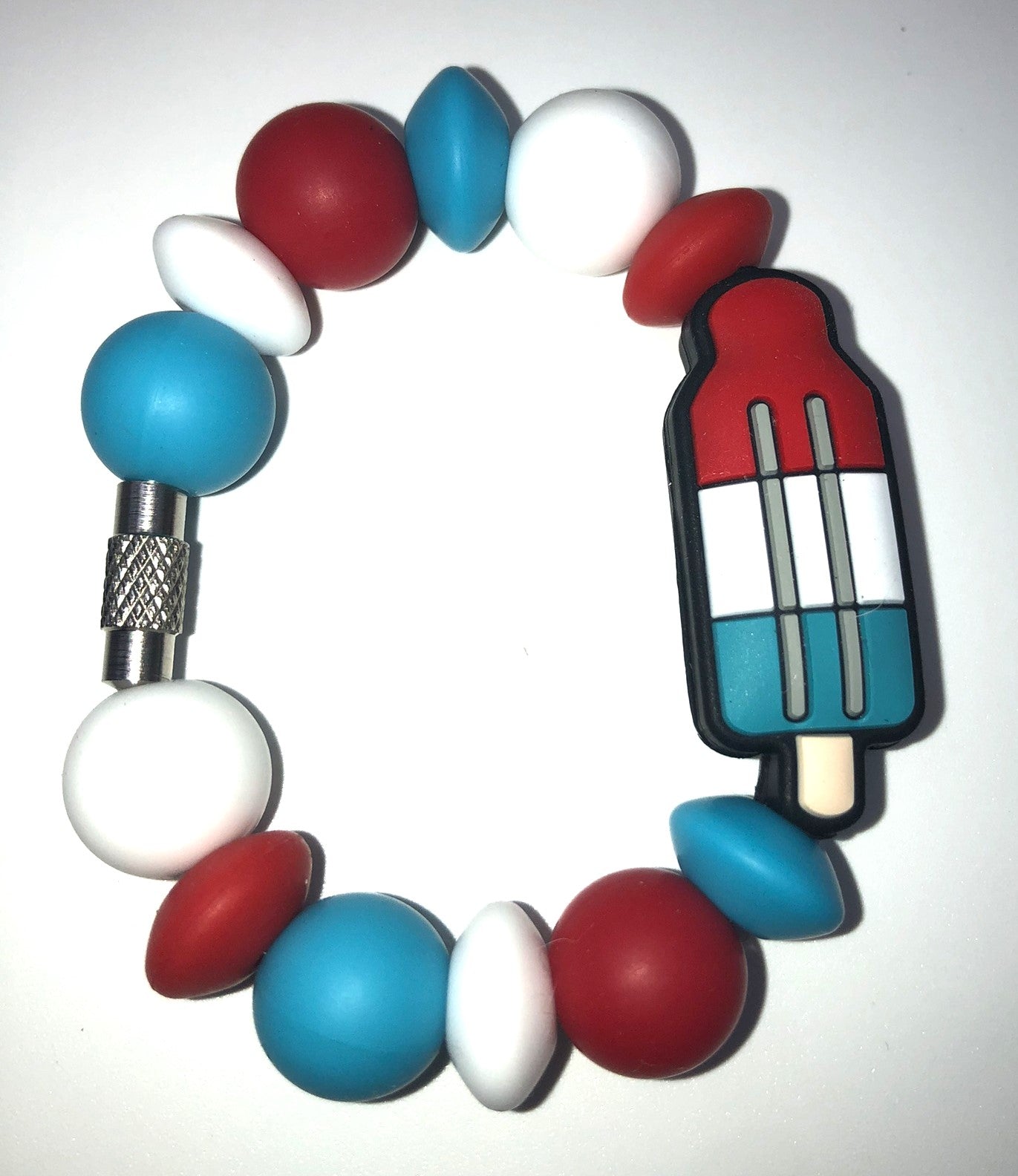 Patriotic Popsicle Bomb Pop Stanley Tumbler Cup Handle Charm