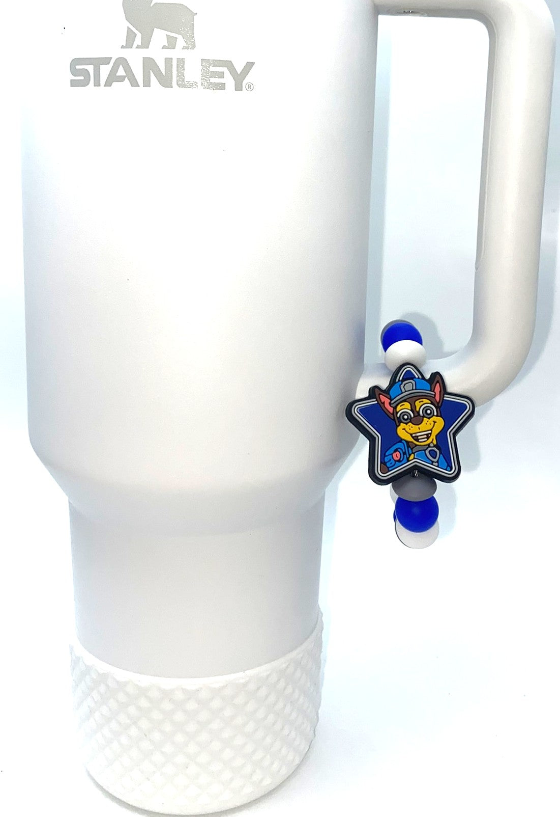 Police Pup Star Paw Cartoon Dog Stanley Tumbler Cup Handle Charm