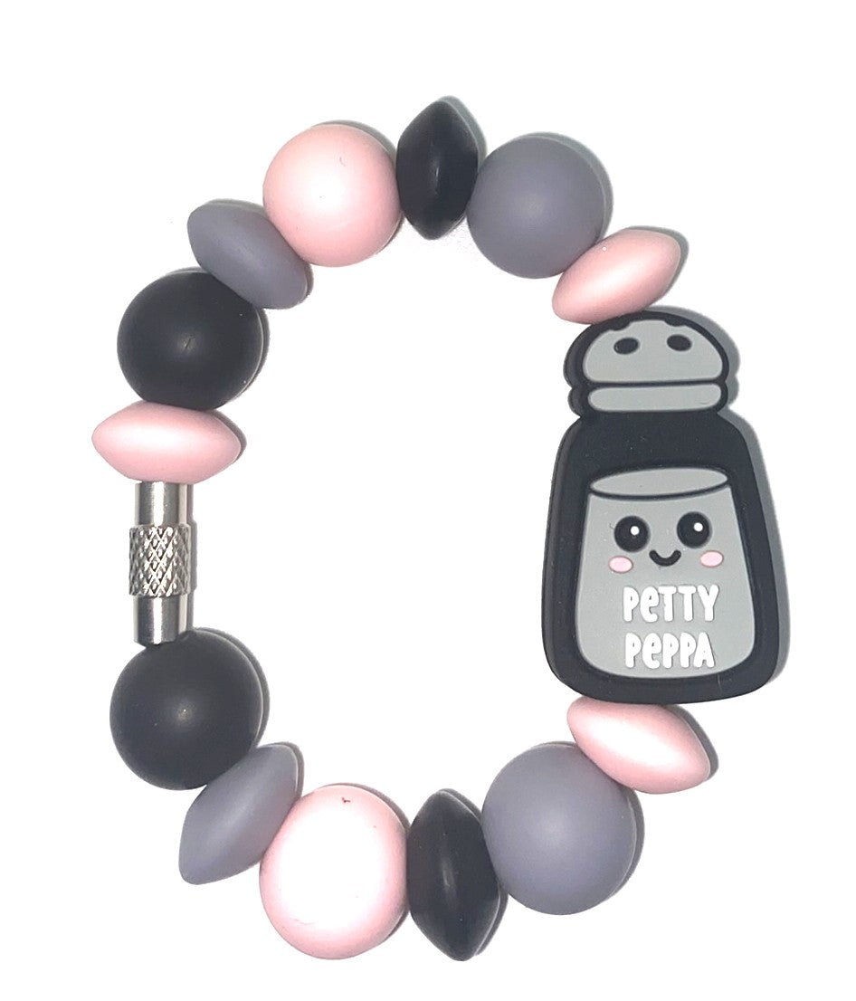 Petty Peppa Pepper Shaker Stanley Tumbler Cup Handle Charm