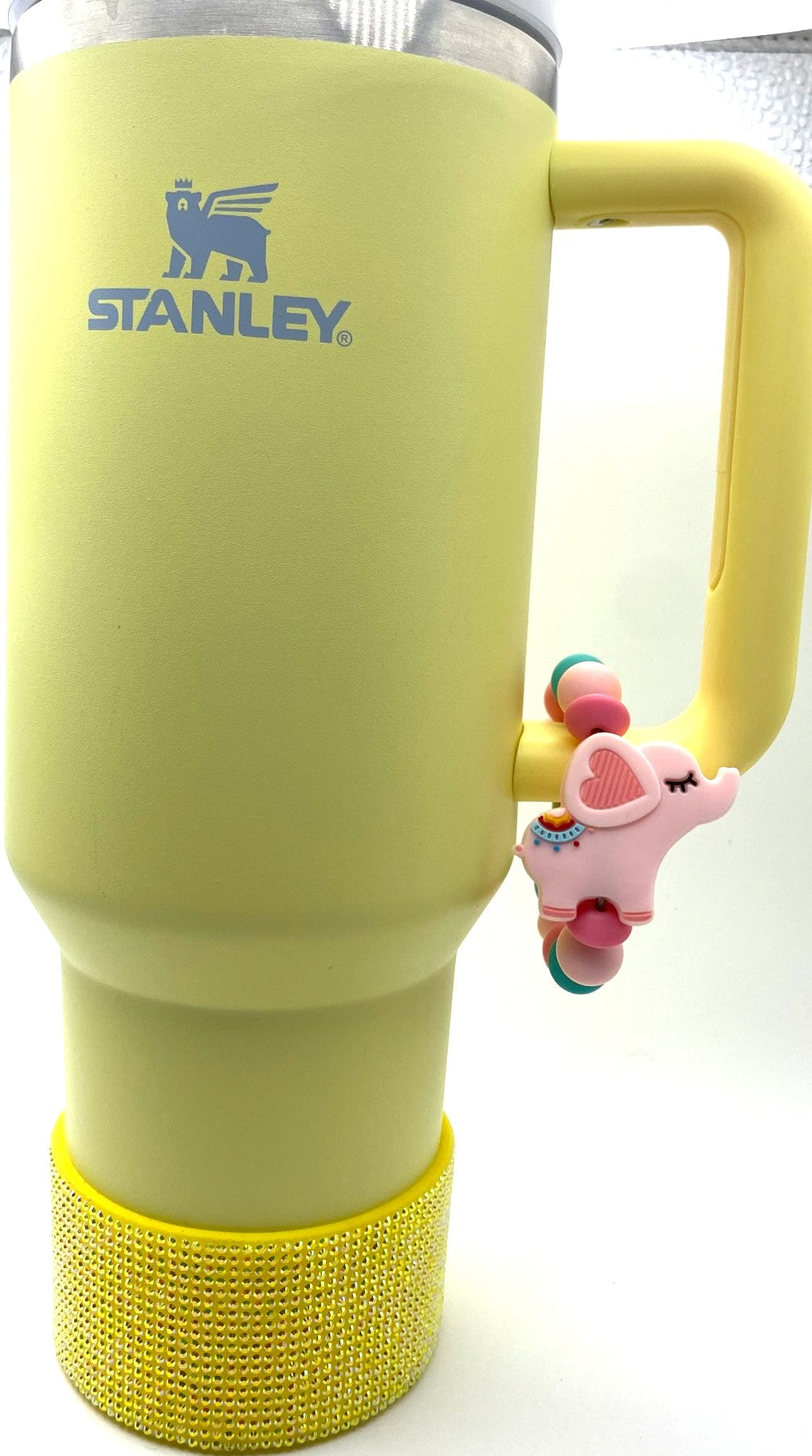 Pink Boho Elephant Stanley Tumbler Cup Handle Charm