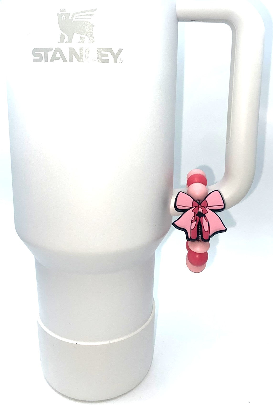 Pink Ballet Coquette Bow Stanley Tumbler Cup Handle Charm