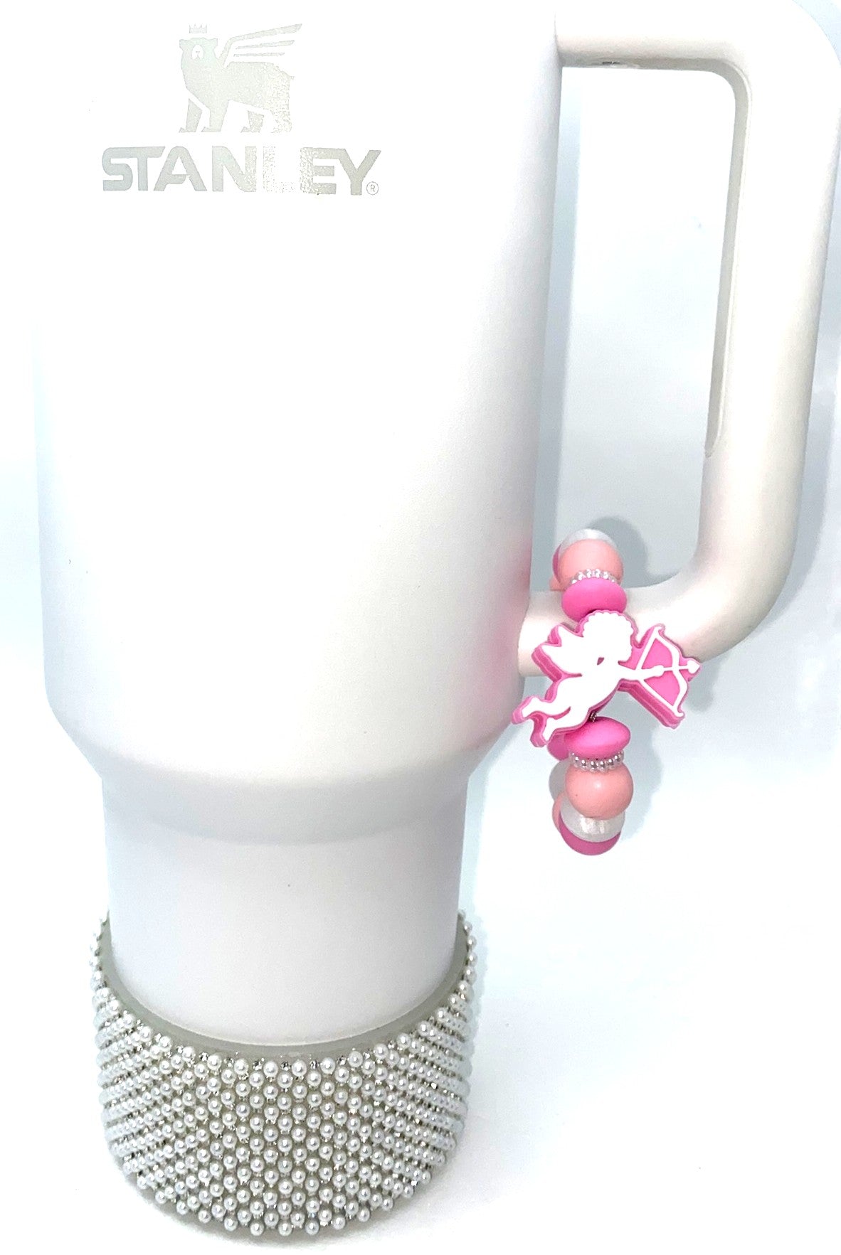 Pink Cupid Valentine Stanley Tumbler Cup Handle Charm