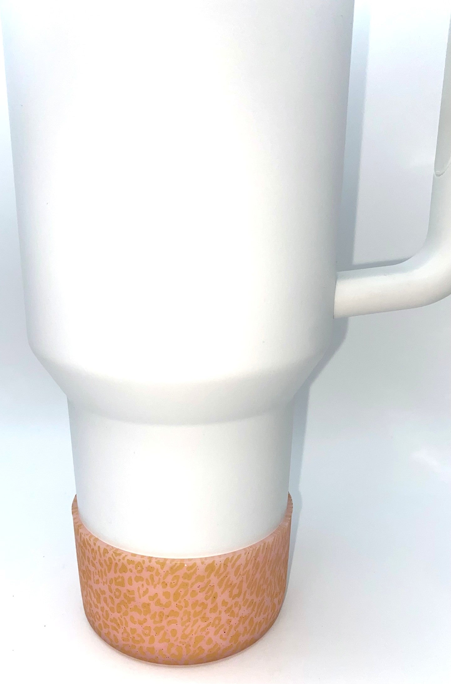 Pink & Gold Glitter Cheetah Print Stanley Tumbler Boot Sleeve #77