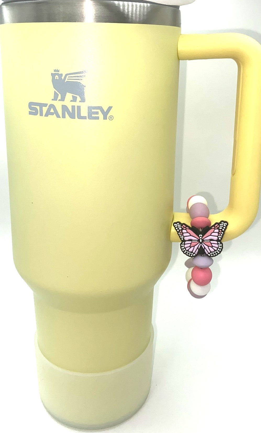 Pink & Purple Monarch Butterfly Stanley Tumbler Cup Handle Charm