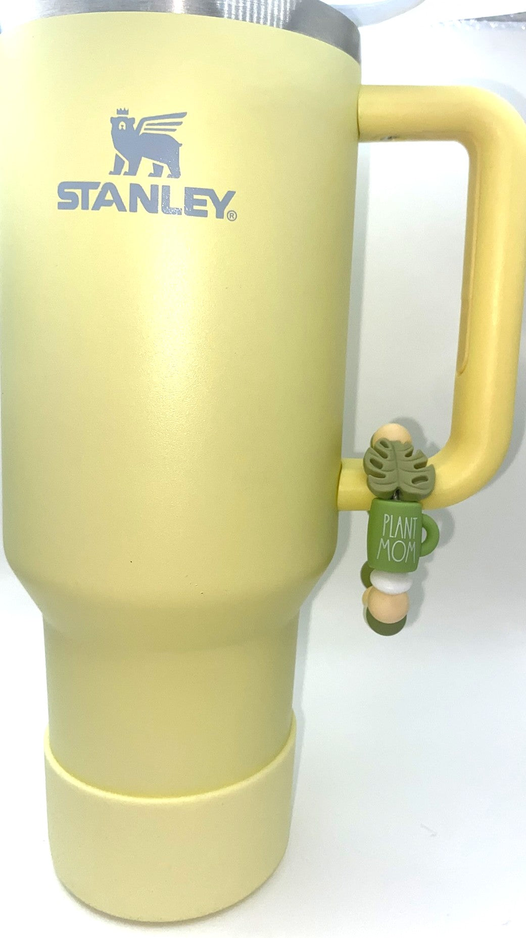 Plant Mom Mug w/Monstera Leaf Stanley Tumbler Cup Handle Charm