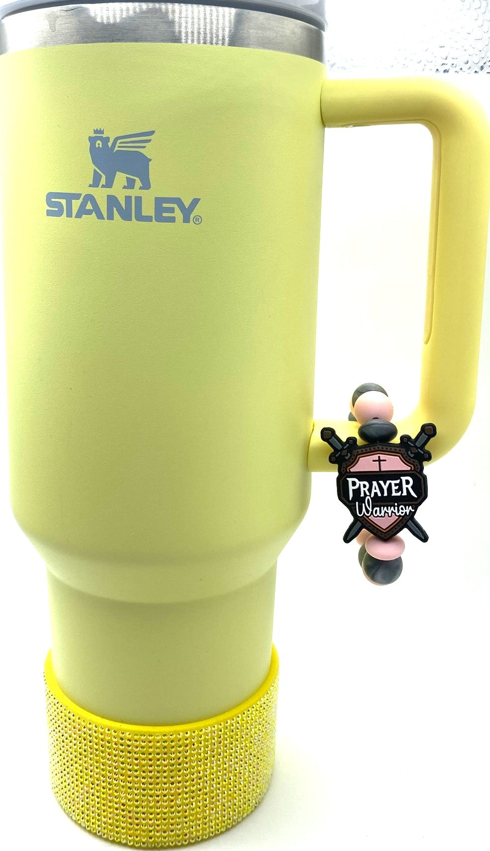 Prayer Warrior Sword & Shield Stanley Tumbler Cup Handle Charm