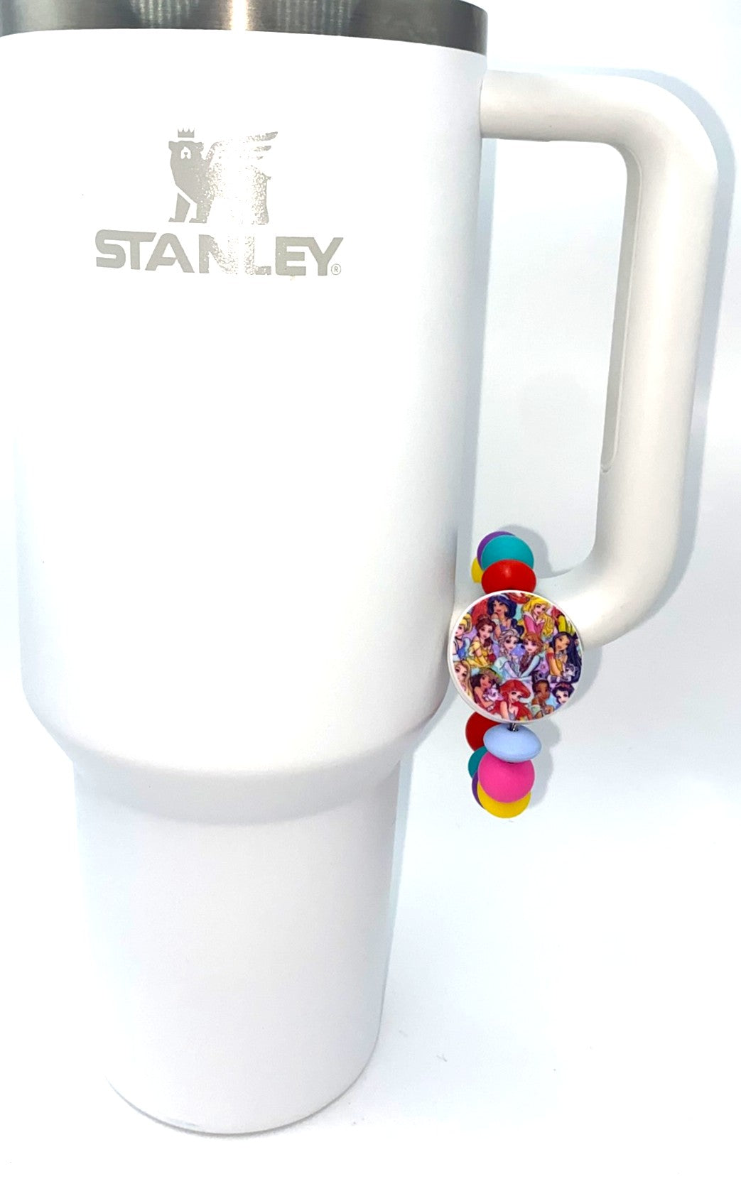 12 Magical Princesses Round Stanley Tumbler Cup Handle Charm