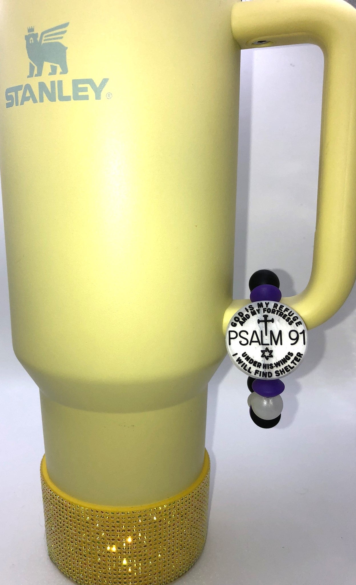 Psalm 91 God Is My Refuge Christian Stanley Tumbler Cup Handle Charm