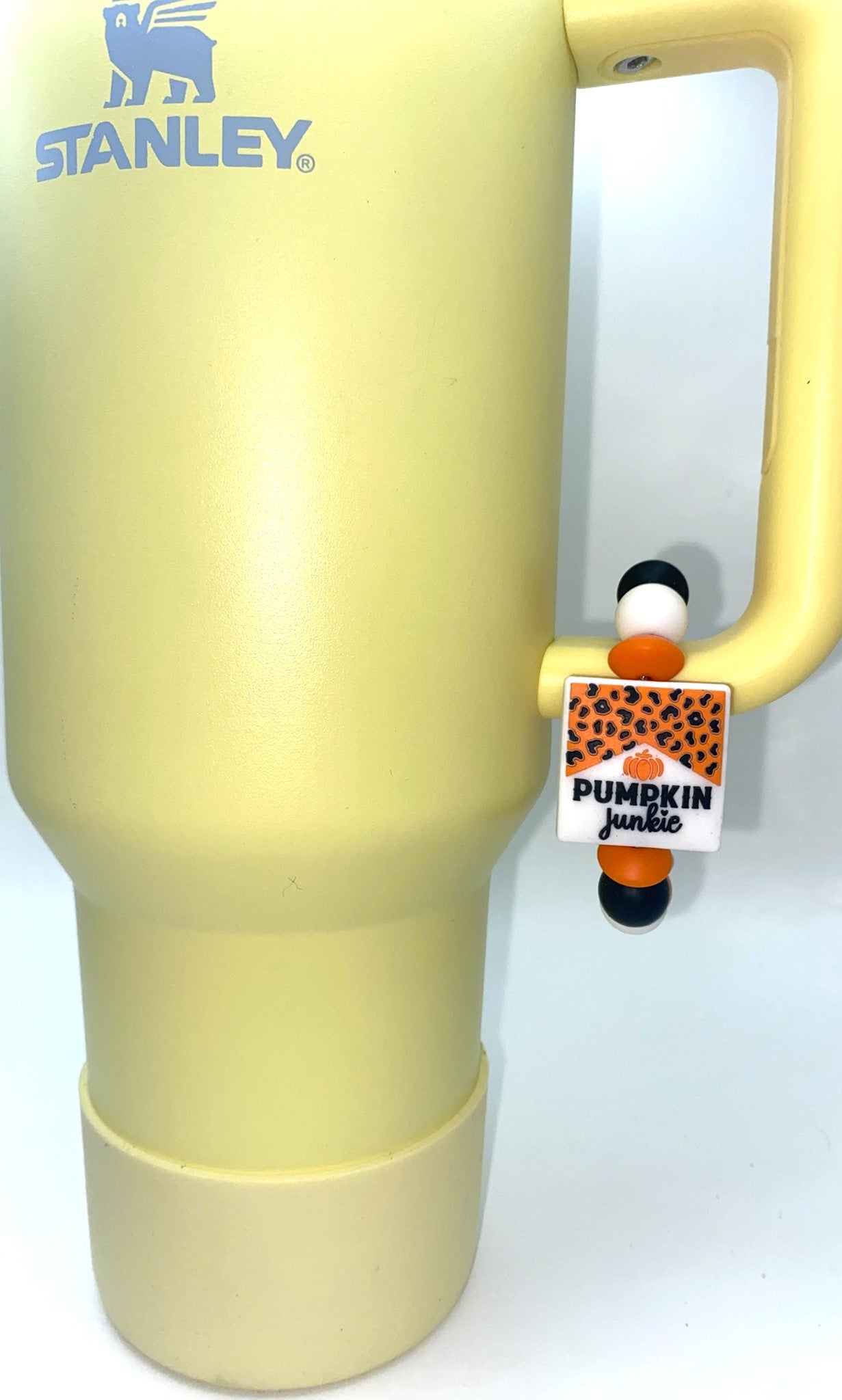 Pumpkin Junkie Stanley Tumbler Cup Handle Charm