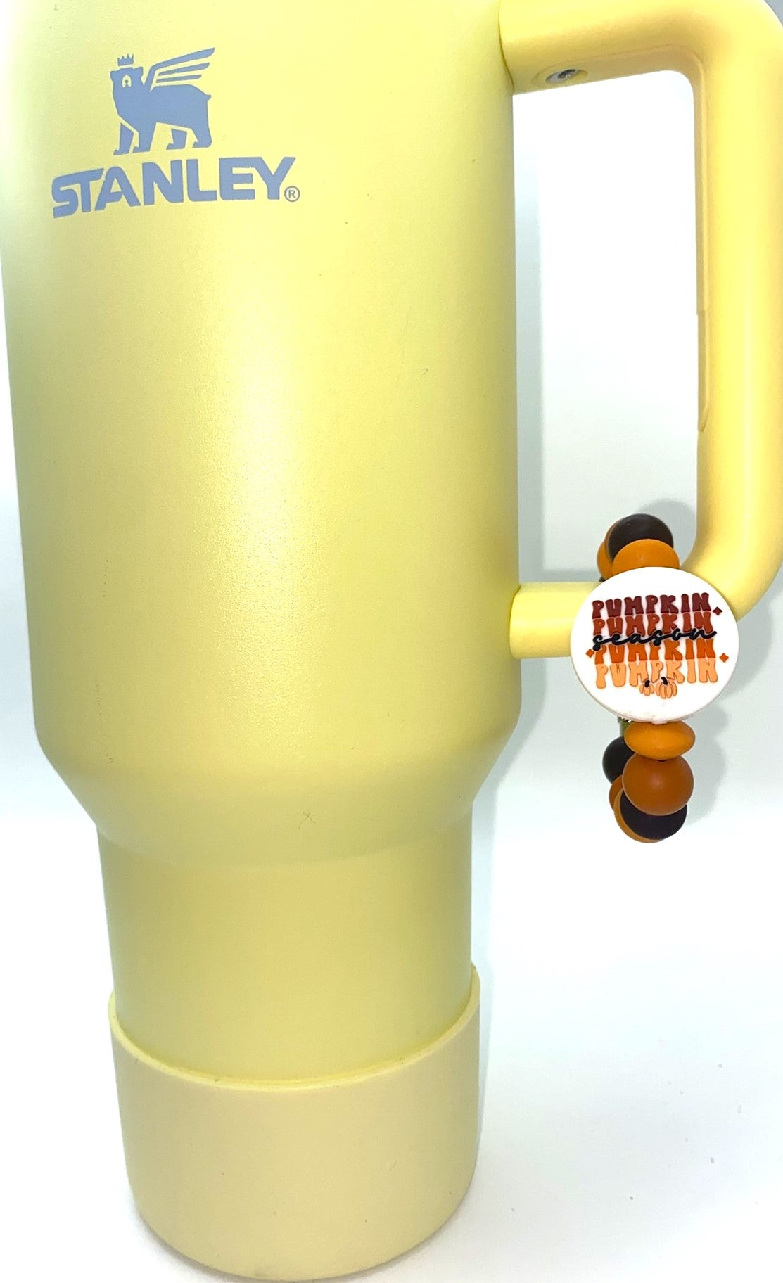 Pumpkin Season Round Stanley Tumbler Cup Handle Charm