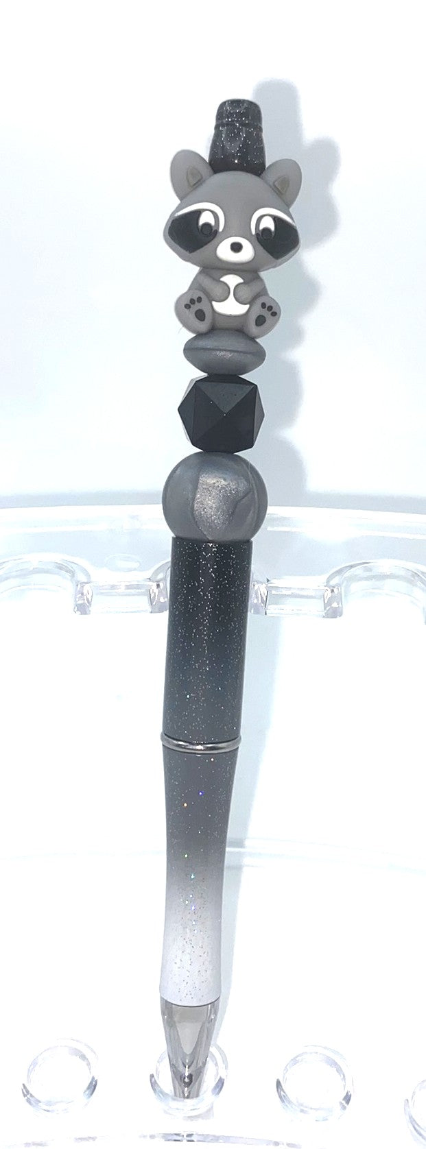 Raccoon 3D Trash Panda Beaded Pen