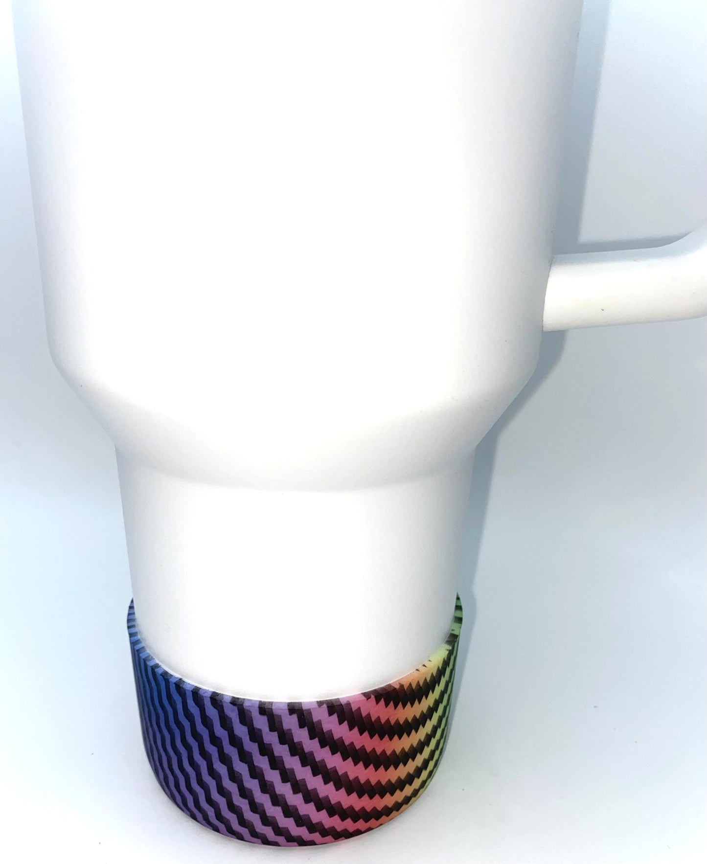 Rainbow Colorful Checks Stanley Tumbler Boot Sleeve #83