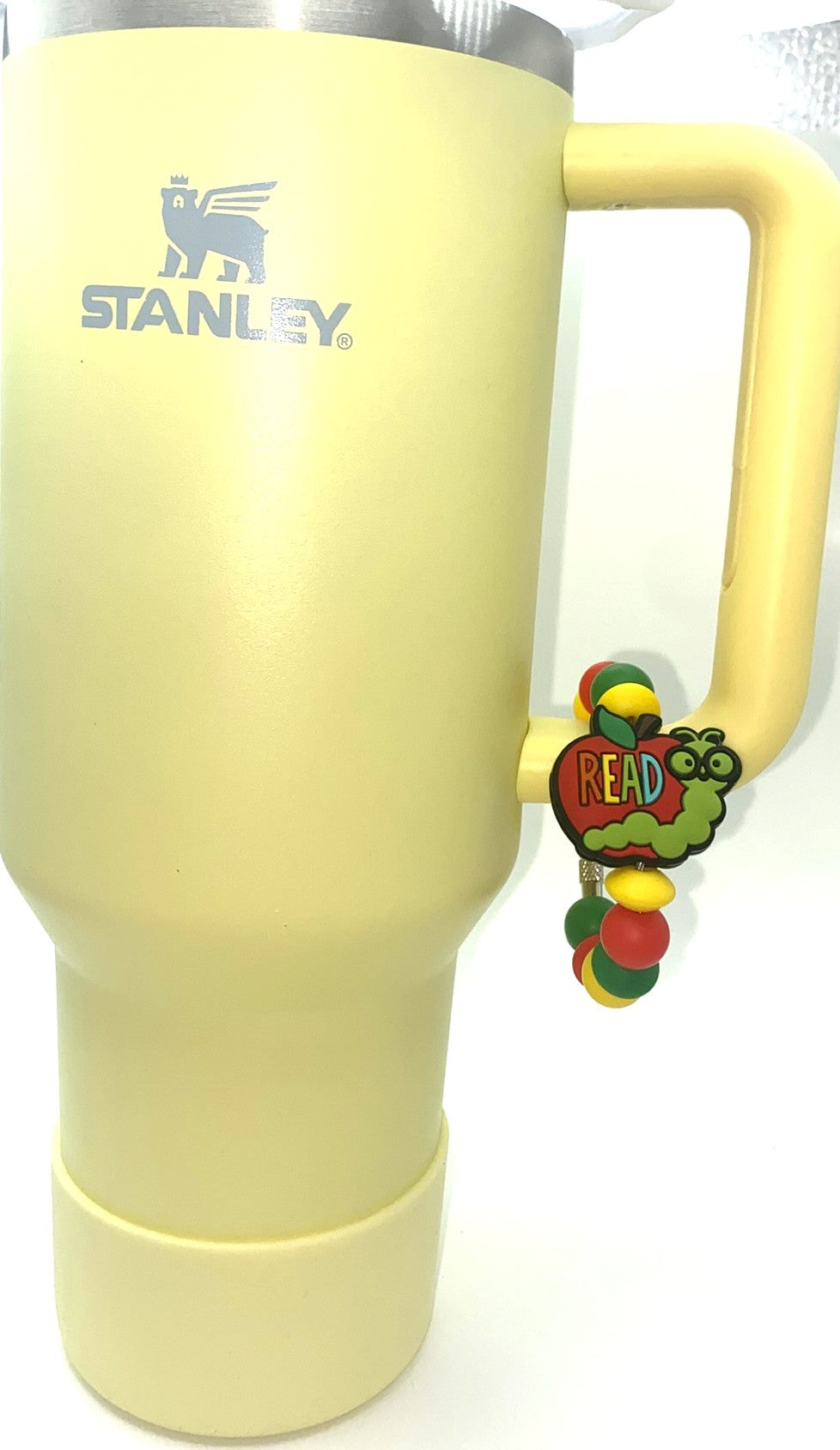 Read Bookworm Apple Stanley Tumbler Cup Handle Charm