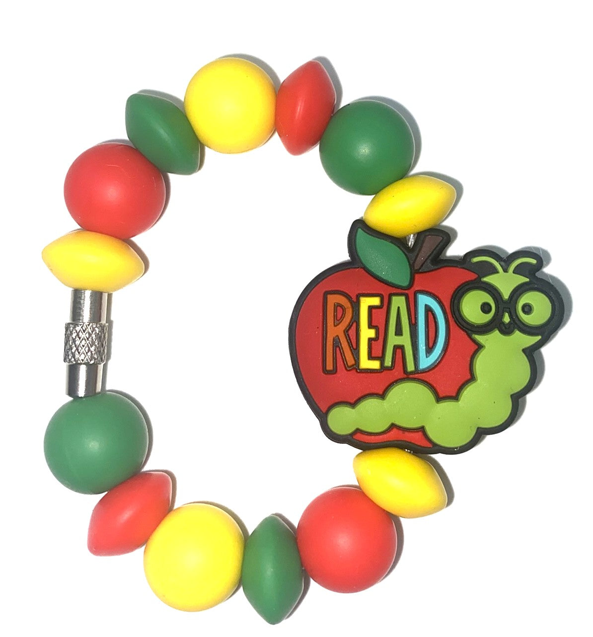 Read Bookworm Apple Stanley Tumbler Cup Handle Charm